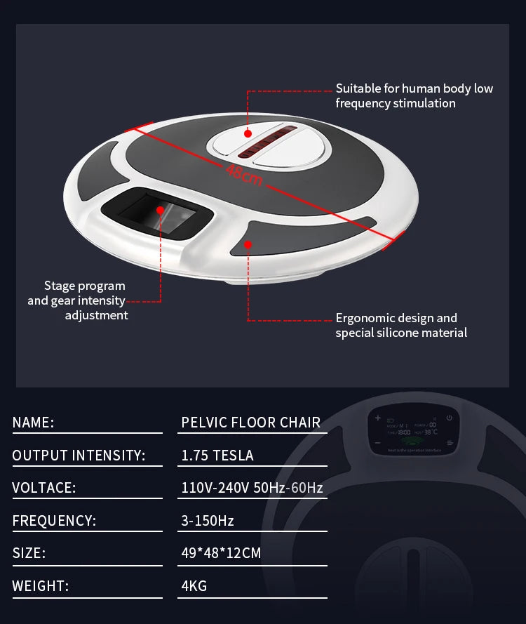 Non Internal - EMS Electromagnetic Urinary Incontinence Treatment Chair & Postpartum Repair - Pelvic Floor Stimulation